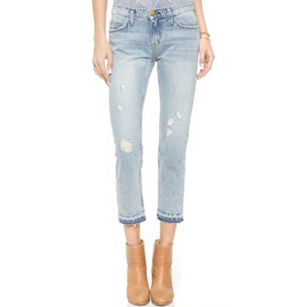 Current Elliot Cropped Straight Jeans